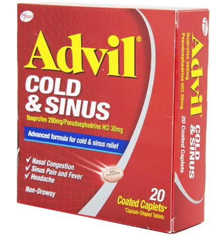 ADVIL COLD & SINUS 20 CAPLETS